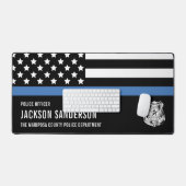 Abteilung "personalisierte Polizeibeamte" - Blue L Schreibtischunterlage (Tastatur & Maus)