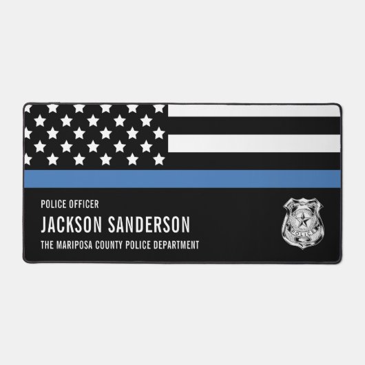 Abteilung "personalisierte Polizeibeamte" - Blue L Schreibtischunterlage (Vorderseite)