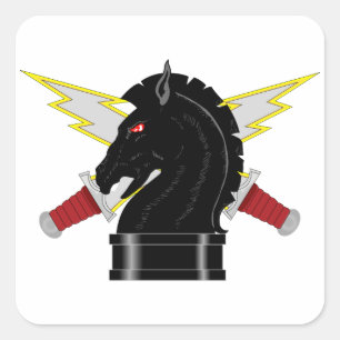 Abteilung Psyops Quadratischer Aufkleber