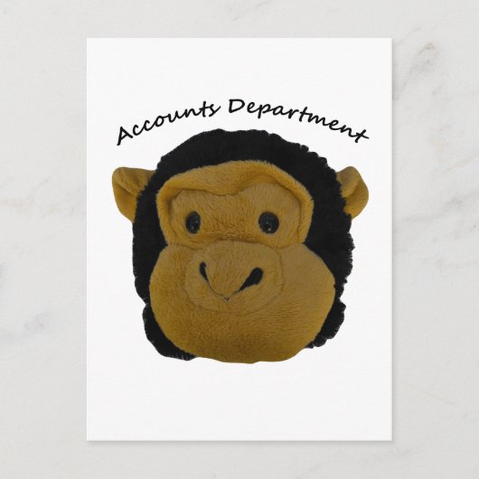 Abteilung Rechnungswesen Herr Trouble Funky and Fu Postkarte (Vorderseite)