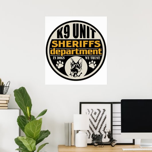 Abteilung Sheriff Poster (Heimbüro)