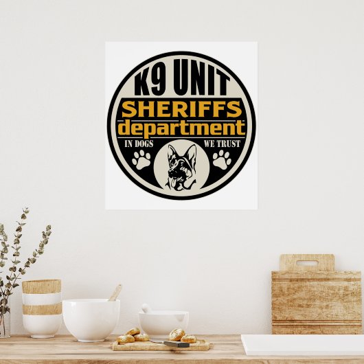 Abteilung Sheriff Poster (Küche)