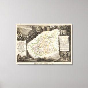 Abteilung über niedrige Alpen Leinwanddruck