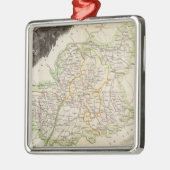 Abteilung über niedrige Alpen Silbernes Ornament (Links)