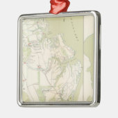 Abteilung von Virginia, Yorktown nach Williamsburg Silbernes Ornament (Links)