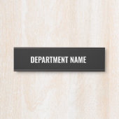 Abteilungsname türschild (Vorderseite )