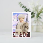 abtöten und bohren postkarte (Stehend Vorderseite)