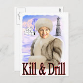 abtöten und bohren postkarte (Vorne/Hinten)