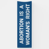 Abtreibung ist der richtige Protest einer Frau geg Banner (Vertikal)