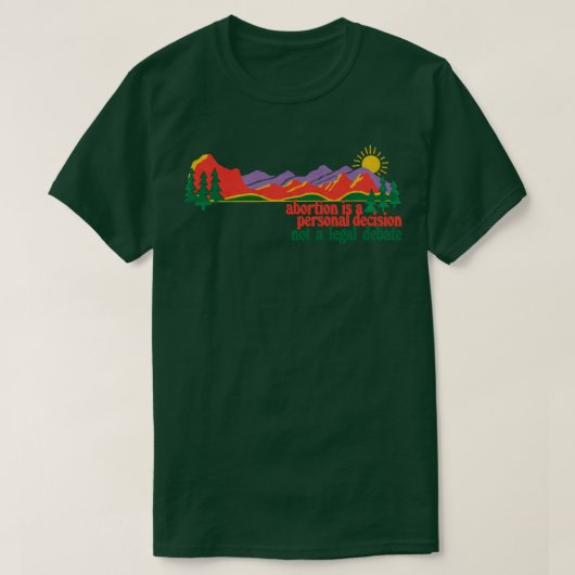 Abtreibung ist eine persönliche Entscheidung Retro T-Shirt (Design vorne)