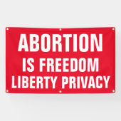 Abtreibung ist Freedom Liberty Privacy Pro Banner (Horizontal)