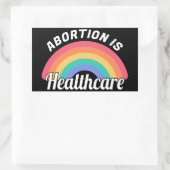 Abtreibung ist Gesundheit I Rechteckiger Aufkleber (Tasche)