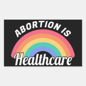 Abtreibung ist Gesundheit I Rechteckiger Aufkleber (Vorderseite)