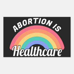 Abtreibung ist Gesundheit I Rechteckiger Aufkleber
