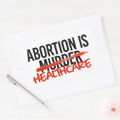 Abtreibung ist Gesundheit Rechteckiger Aufkleber (Umschlag)