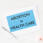 Abtreibung ist Gesundheitsfürsorge Frauenrechte bl Rechteckiger Aufkleber (Umschlag)