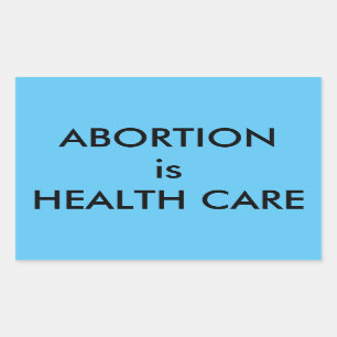 Abtreibung ist Gesundheitsfürsorge Frauenrechte bl Rechteckiger Aufkleber