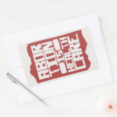 Abtreibung ist Unterstützung der Gesundheitsfürsor Rechteckiger Aufkleber (Umschlag)