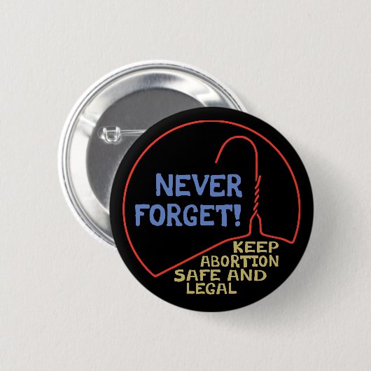 Abtreibung sicher u. legal button (Vorne & Hinten)