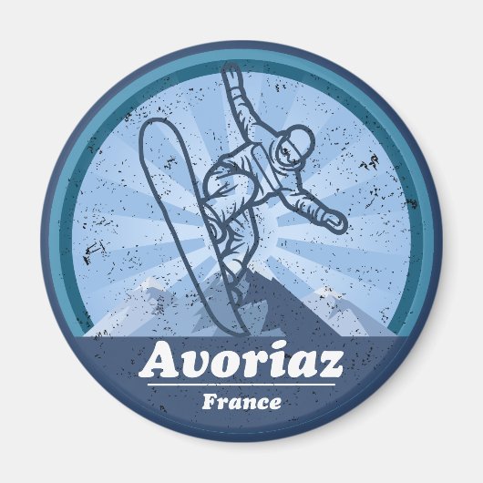 Abtreibung Skistation - Snowboard Magnet (Vorne)