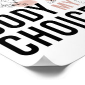 Abtreibungsrechte, Pro Choice, mein Körper meine W Poster (Ecke)