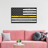 Abtretung der Personalisierten dünnen Goldlinie Leinwanddruck (Insitu (Wohnzimmer))