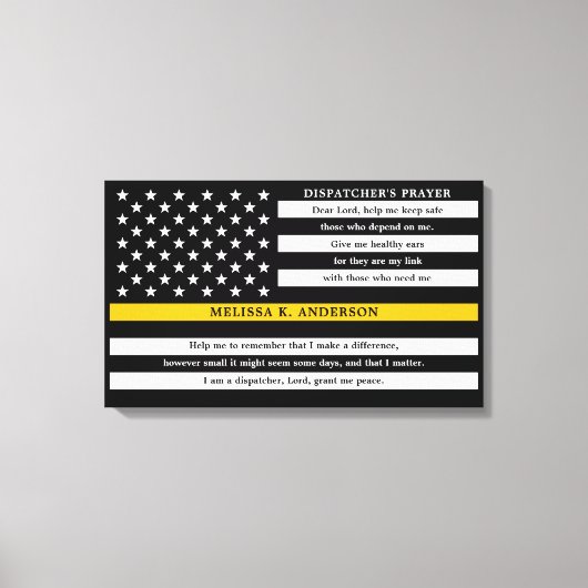 Abtretung der Personalisierten dünnen Goldlinie Leinwanddruck (Vorderseite)