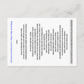 Abtretung des Pfarrers Dankeskarte (Rückseite)