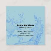 Abtropfanlage Quadratische Visitenkarte (Rückseite)