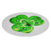 Abtropfen von Tau auf der Clover Cutting Board Schneidebrett (Ecke)