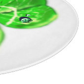 Abtropfen von Tau auf der Clover Cutting Board Schneidebrett (Ecke)