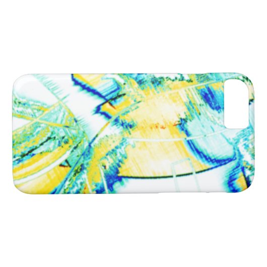 Abtropffarbene Tinte, Bild von gelben, blauen, zya Case-Mate iPhone Hülle (Rückseite (Horizontal))