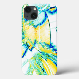 Abtropffarbene Tinte, Bild von gelben, blauen, zya Case-Mate iPhone Hülle