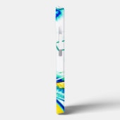 Abtropffarbene Tinte, Bild von gelben, blauen, zya Case-Mate iPhone Hülle (Rückseite / Links)