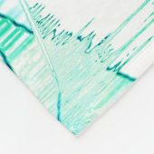 Abtropffarbene Tinte, Bild von gelben, klaren Zyan Fleecedecke (Ecke)