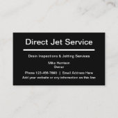 Abtropfkontrolle und Jetingdienst Visitenkarte (Vorderseite)
