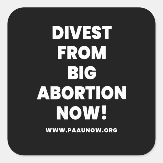 Abtrünnige jetzt abtreiben! Aufkleber (Vorderseite)