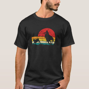 Abtrünniger Seil Cowboy Retro Rodeo Grafik Kalb R T-Shirt
