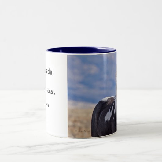 Abtrünniger, wilder Stallion Zweifarbige Tasse (Mittel)