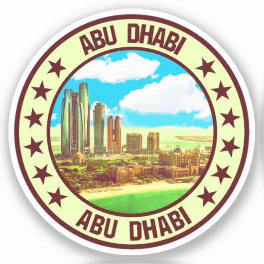 Abu Dhabi Aufkleber (Vorderseite)
