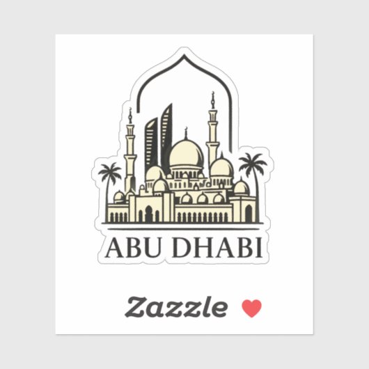 Abu Dhabi Aufkleber (Blatt)