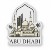 Abu Dhabi Aufkleber (Vorderseite)