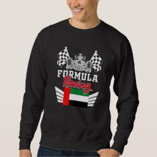 Abu Dhabi Autorennen UAE-Flagge Formel-Rennwagen B Sweatshirt