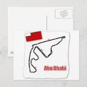 Abu Dhabi GP Circuit Postkarte (Vorne/Hinten)