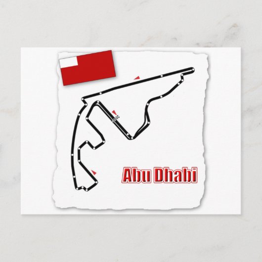 Abu Dhabi GP Circuit Postkarte (Vorderseite)
