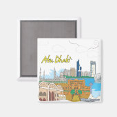 Abu Dhabi Magnet (Vorderseite/Rückseite)