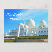 Abu Dhabi-Moschee Postkarte (Vorderseite)