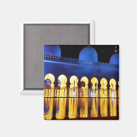 Abu Dhabi Mosk Magnet (Vorderseite/Rückseite)