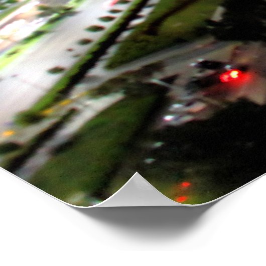 Abu Dhabi Night Poster (Ecke)