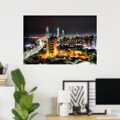 Abu Dhabi Night Poster (Heimbüro)